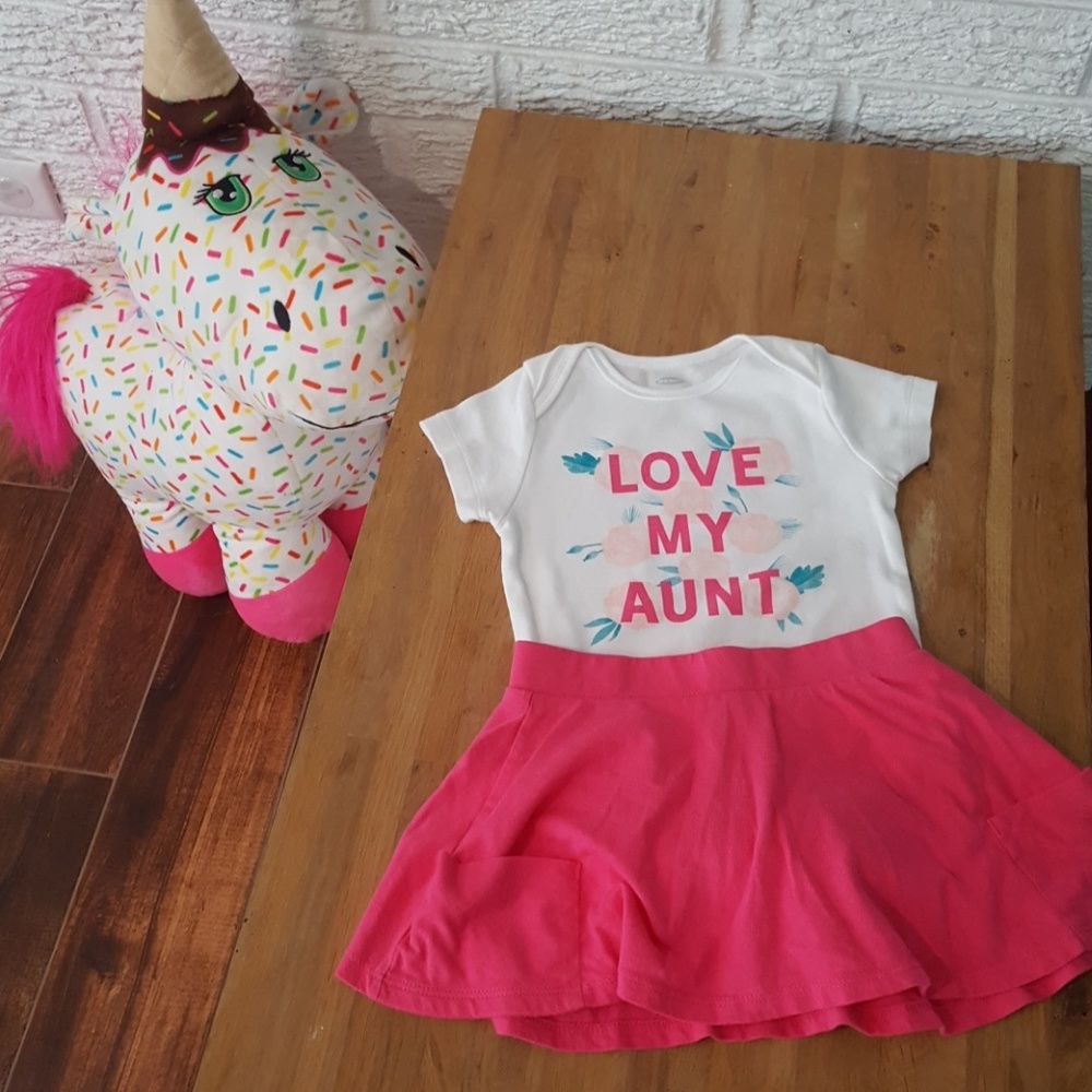 Old navy baby girl floral pink set